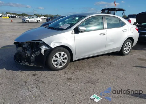 2015 Toyota Corolla L из США, поврежденный, VIN 2T1BURHE7FC248584